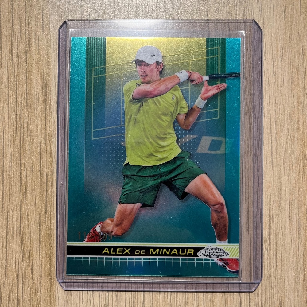Alex De Minaur Tennis Topps Chrome 115/399